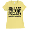 relax! i'm the best man Ladies Fitted T-Shirt