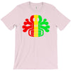 rasta skull and crossbones reggae dub club rave T-Shirt