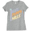 i hate puppy mills Ladies Fitted T-Shirt