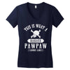 This Is What A Bad Ass Pawpaw Looks Like Women's V-Neck T-Shirt