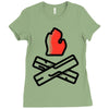 let's go camping Ladies Fitted T-Shirt