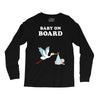 Baby On Board with Stork Long Sleeve Shirts