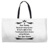 Dear Daddy, Thanks for Being my Dad Baby Boy Letter to Father Weekender Totes