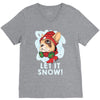 let it snow V-Neck Tee