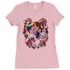 wicked jester skull Ladies Fitted T-Shirt