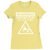 warning does not play well with others Ladies Fitted T-Shirt