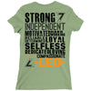 Strong Independent Motivated Leo Ladies Fitted T-Shirt