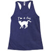 i am a cat lover Racerback Tank