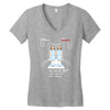 all play and no work Women's V-Neck T-Shirt