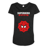 Superhero On The Way Maternity Scoop Neck T-shirt
