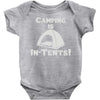 camping is intents Baby Onesie