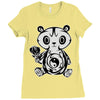 panda (3) Ladies Fitted T-Shirt