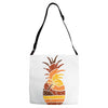 pineapple and beach Adjustable Strap Totes