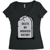 delete my browser history Women's Triblend Scoop T-shirt