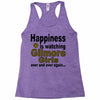 happiness is watching gilmore girls Racerback Tank