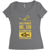 deformed jesus Women's Triblend Scoop T-shirt