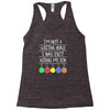 im not a guitar hero i was just doing my job Racerback Tank