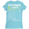 October Girl Facts Scorpio Ladies Fitted T-Shirt