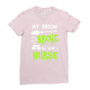 my broom broke! so now i nurse Ladies Fitted T-Shirt