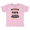 Super Cool Papa Of A Freaking Awesome Grandson Toddler T-shirt
