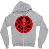 red art Zipper Hoodie