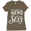 nerd is the new sexy Ladies Fitted T-Shirt