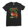 boxer wining Ladies Fitted T-Shirt