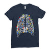 skeleton christmas tree Ladies Fitted T-Shirt