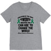 education is the most powerful weapon you can use to change the world V-Neck Tee