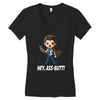 hey, ass butt! Women's V-Neck T-Shirt