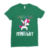 Born Unicorns-Born February Ladies Fitted T-Shirt