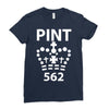 british pint funny Ladies Fitted T-Shirt