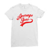 mens dodgeball average joe's joes Ladies Fitted T-Shirt