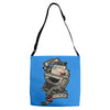 evil save point Adjustable Strap Totes