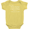 dear santa i'll buy my own stuff Baby Onesie