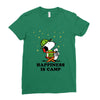 Happiness is Camp Ladies Fitted T-Shirt