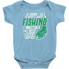 talk to myself fishing Baby Bodysuit