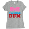 tweedle dee matching Ladies Fitted T-Shirt