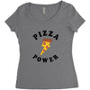 Pizza Power Women's Triblend Scoop T-shirt