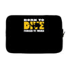 born to dive forced to work Laptop sleeve