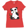 panda (2) Ladies Fitted T-Shirt