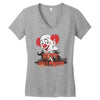 happy halloween clown Women's V-Neck T-Shirt