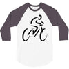 bike rider biker cyclist 3/4 Sleeve Shirt