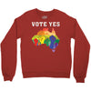 Vote Yes, Australian Marriage Equality Crewneck Sweatshirt