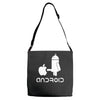 android robot spoof Adjustable Strap Totes