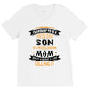 Super Cool Son Of A Freaking Awesome Mom V-Neck Tee