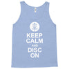 keep calm and disc golf on target frisbee basket Tank Top