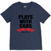 Plays With Cars V-Neck Tee