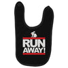 run away rabbit Baby Bibs