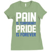 pain is temporary pride is forever Ladies Fitted T-Shirt